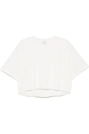 Pinko T-shirt torrone bianca logo ricamo