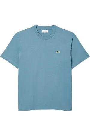 Lacoste T-shirt azzurra mini logo ricamo