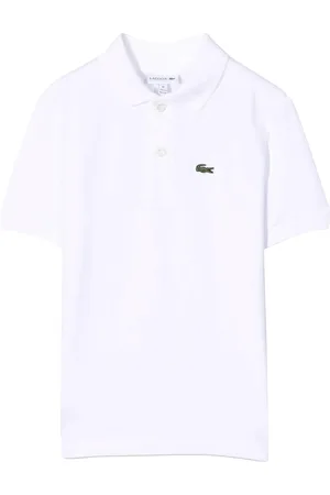 Lacoste Polo bianca logo ricamo