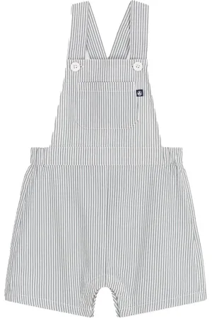 Petit Bateau Salopette grigia a righe