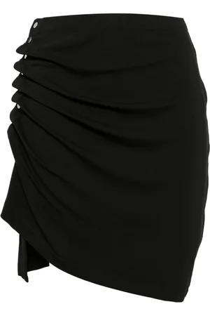 Paco rabanne Minigonna plissettata nera