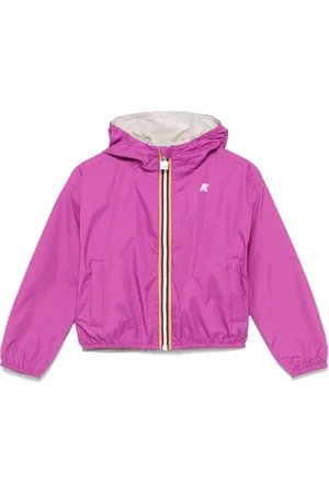 K-Way Giubbino P.rika fucsia/beige reversibile