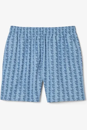 Lacoste Costume azzurro logo monogram all-over