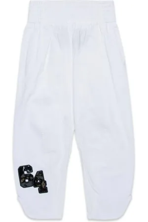 Dsquared2 Pantatuta bianca logo finish lucido