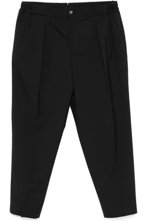 Manuel Ritz Pantalone nero con accessorio logato