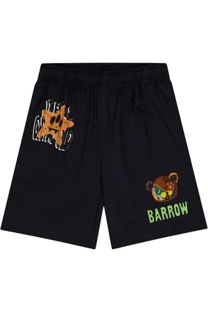 BARROW Bermuda nero con stampe