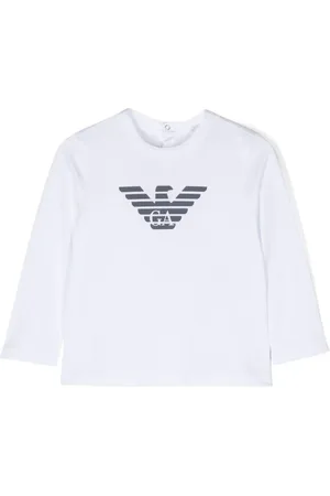 Emporio Armani Maglia bianca logo aquila