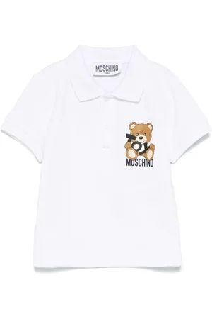 Moschino Polo bianca teddy toy neonata