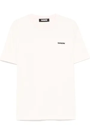 BARROW T-shirt vaniglia basic mini logo