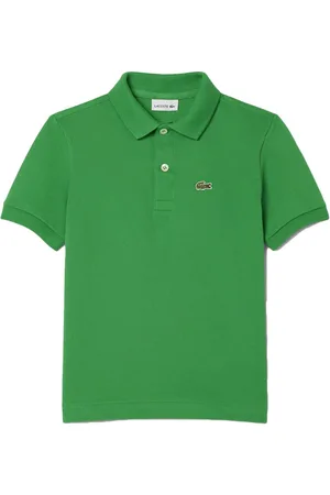 Lacoste Polo verde logo ricamo