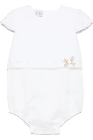 PAZ RODRIGUEZ Tutina bianca in maglia