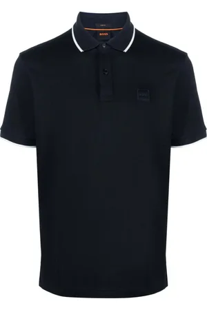 HUGO BOSS Polo passertip blu notte logo ricamo