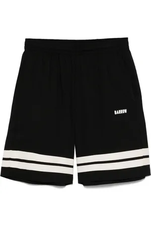 BARROW Bermuda nero con righe