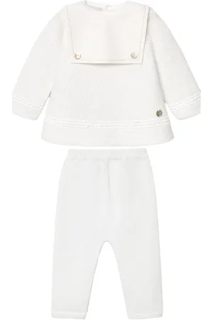 PAZ RODRIGUEZ Completo bianco in maglia (2pz)