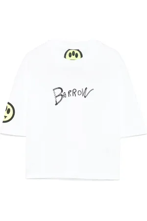 BARROW T-shirt bianca logo frontale