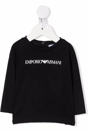 Emporio Armani Maglia logo lettering neonato