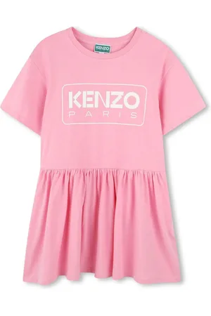 Kenzo Abito rosa logo lettering
