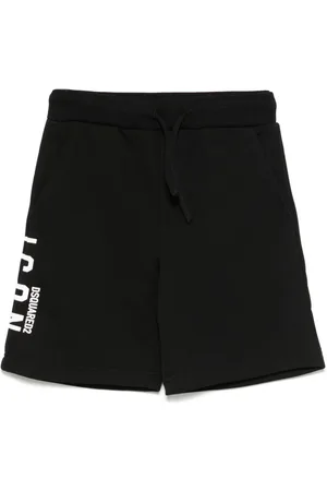 Dsquared2 Bermuda nero logo icon laterale