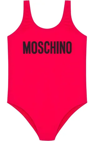 Moschino Costume rosso intero logo lettering