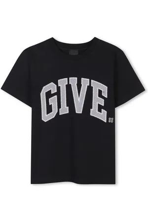 Givenchy T-shirt nera logo fronte-retro