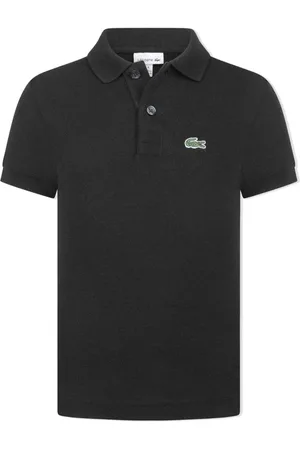 Lacoste Polo nera logo ricamo