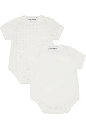 Emporio Armani Set body rosa logati neonata (2pz)