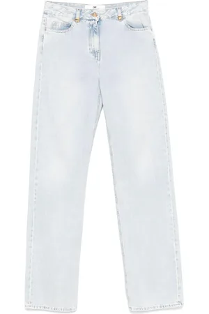 Elisabetta Franchi Jeans a palazzo con dettagli logo