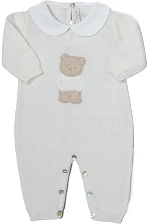 BABY LORD Tutina panna con orsetto boucle neonato