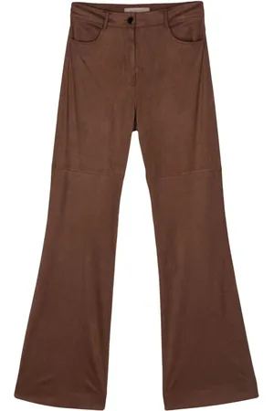 D.EXTERIOR Pantalone in pelle scamosciata