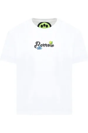 BARROW T-shirt bianca fluffy team barrow