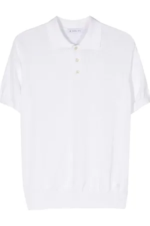Manuel Ritz T-shirt bianca in maglia