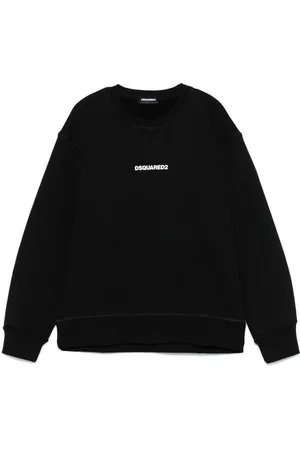 Dsquared2 Felpa nera mini logo petto