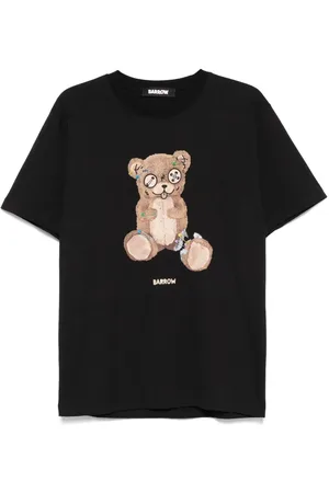 BARROW T-shirt nera teddy