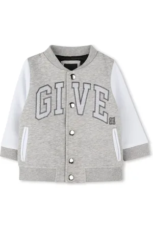 Givenchy Felpa college grigia neonato