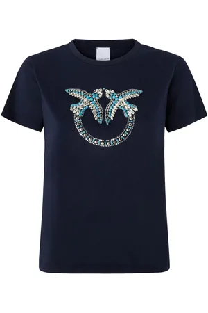 Pinko T-shirt blu quentin