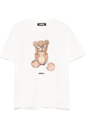 BARROW T-shirt bianca teddy