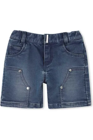 Givenchy Short denim logo ricamo