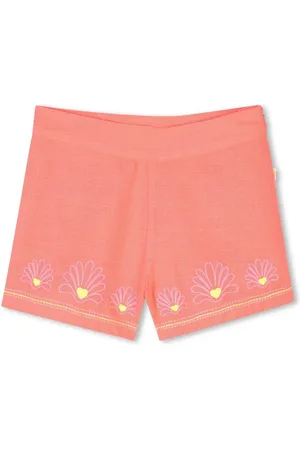 Billieblush Short arancio orli ricamati