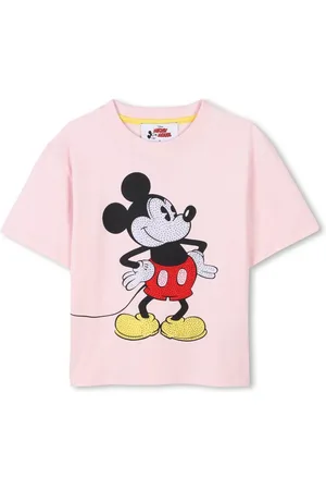Marc Jacobs T-shirt rosa topolino con strass disney x marc jacobs