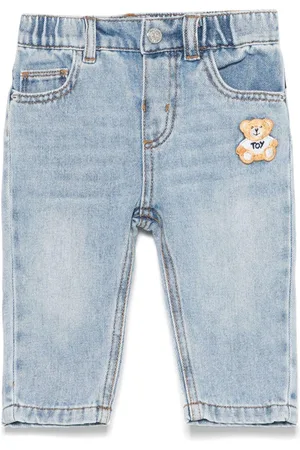 Moschino Jeans chiaro mini teddy ricamo neonata