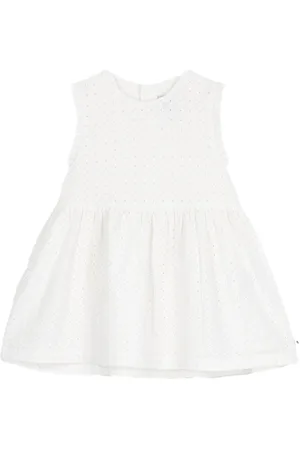 Petit Bateau Abito crema in pizzo sangallo