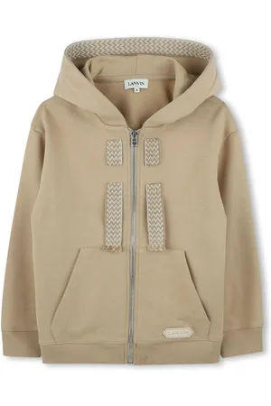 Lanvin Felpa beige con coulisse crub