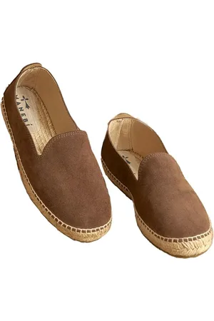 MANEBI Suede Espadrilles Hamptons washed moka