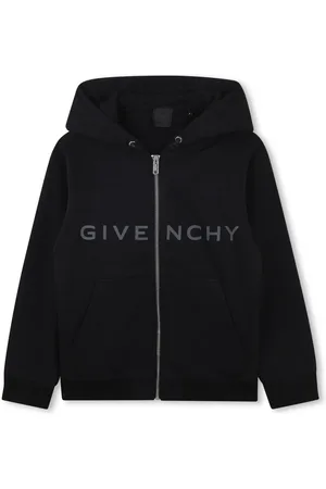 Givenchy Felpa nera logo forntale