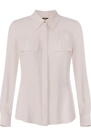 Elisabetta Franchi Camicia basic con patte ricamate