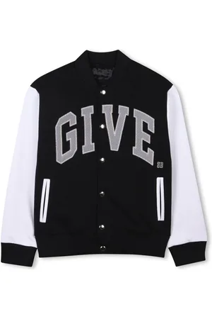 Givenchy Felpa college nera-bianca
