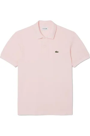 Lacoste Polo rosa logo ricamo