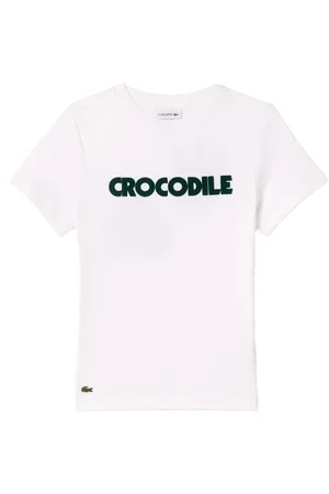 Lacoste T-shirt bianca impronte