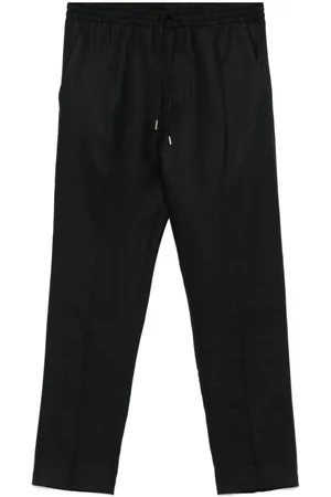 Briglia 1949 Pantalone Wimbledons nero lino