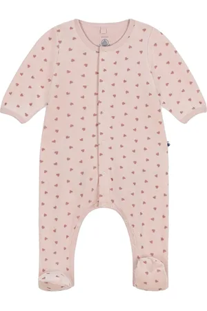 Petit Bateau Bodyjama con fantasia cuori neonata